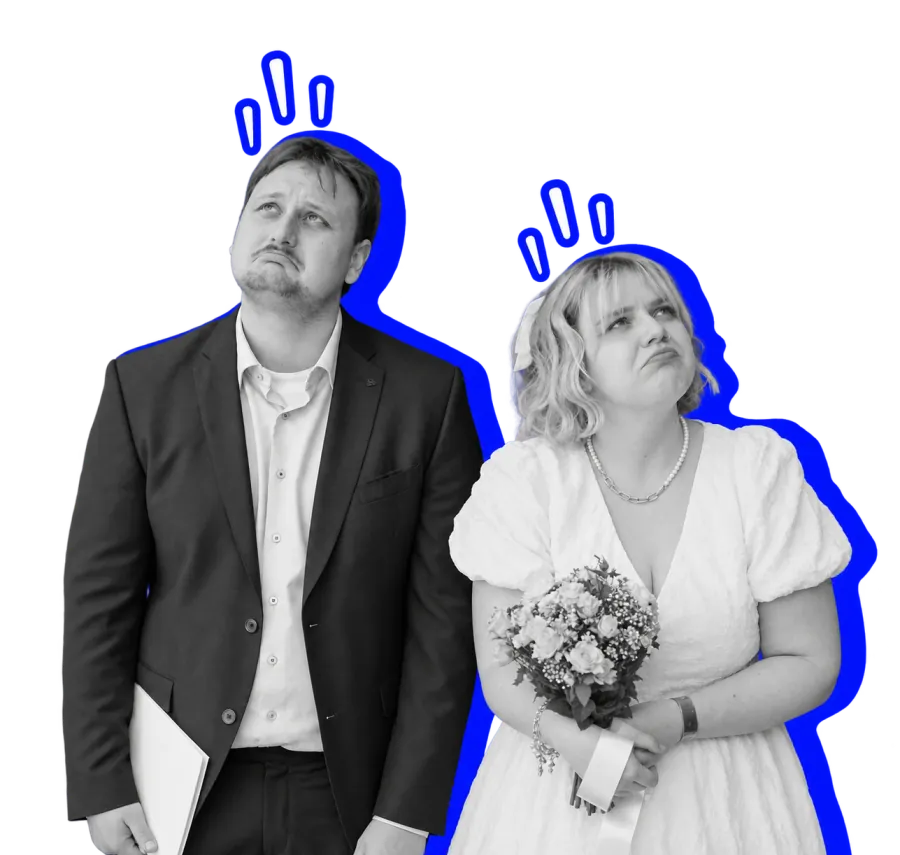 Yannick und Eva schauen enttäuscht